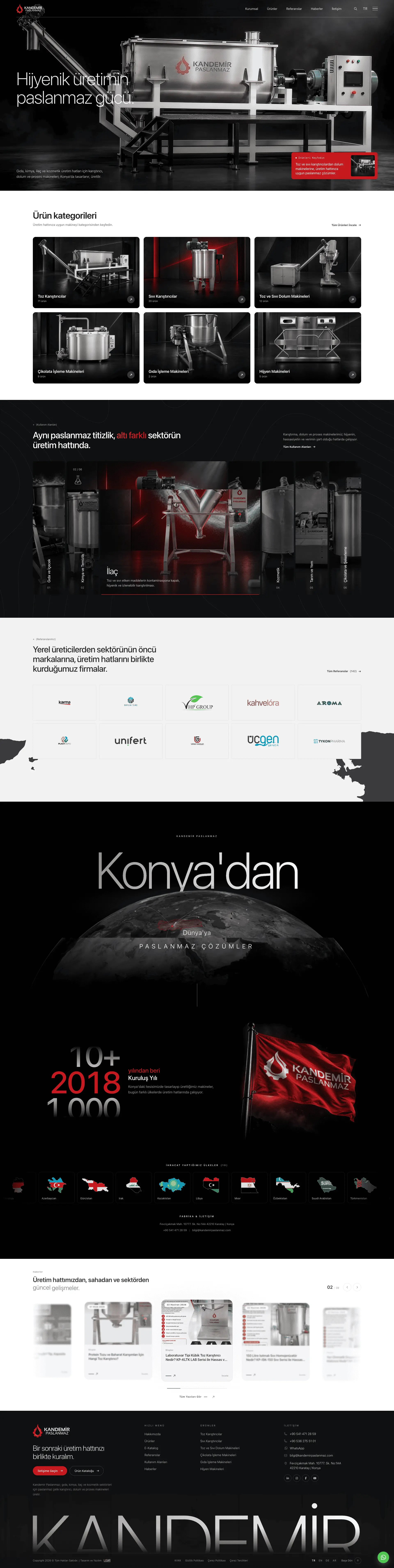 Kandemir Paslanmaz — Web Sitesi
