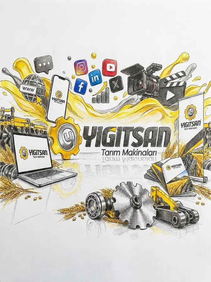 Yiğitsan Tarım Makinaları — Web Sitesi, Dijital Pazarlama, Video Prodüksiyon, Sosyal Medya, Baskılı İşler | UGR Reklam Ajansı